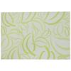 Placemats, Leaf White and Green, 26x38cm, Set of 100, Made In Japan, 222728