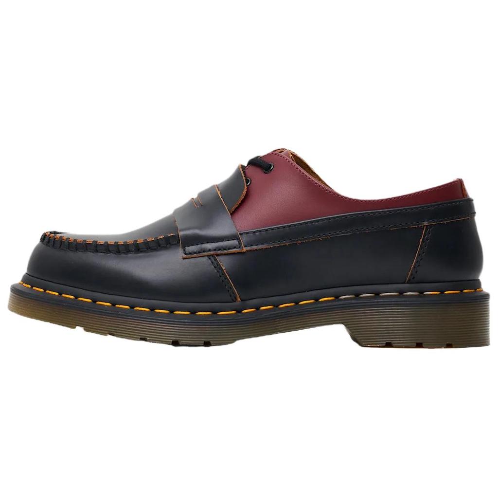 MM6 Maison Margiela x Dr. Martens 1461 Penton Mash Up Черный Бордовый Женские Кроссовки S66WR0029-P8031-H6077