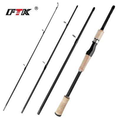 FTK Карповое удилище 1.8/2.1м Полностью из углеволокна Спиннинговое удилище Макс. нагрузка 15 кг Спиннинговое удилище для окуня, карпа, форели Песка