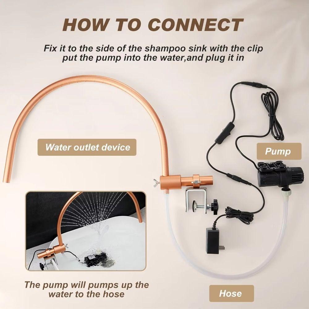 Принадлежности Головной СПА-выход для воды Парикмахерская Устройство для терапии головы Оборудование для массажного салона Шампунь Раковина