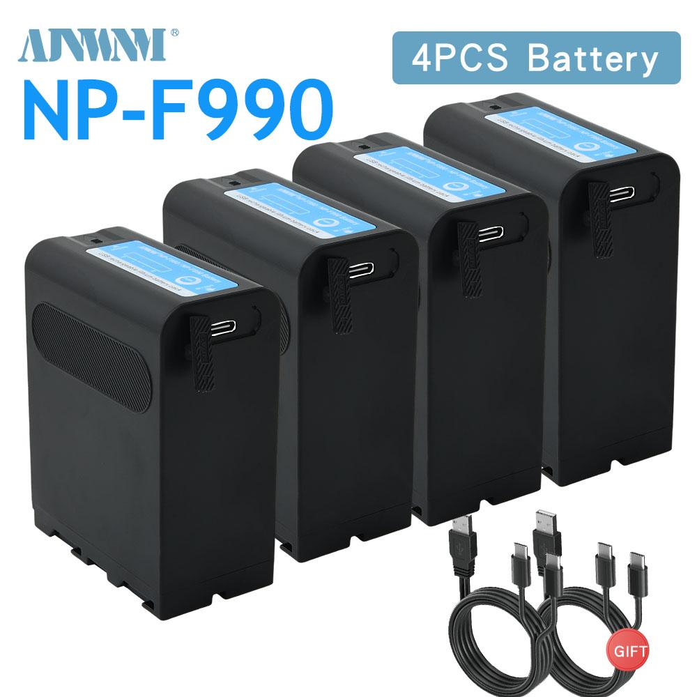 AJNWNM 12400 мАч для NP-F980 NP-F970 NP F960 NP F970 Аккумулятор с выходом USB для зарядки Sony PLM-100 CCD-TRV35 MVC-FD91 MC1500C DSC-S30