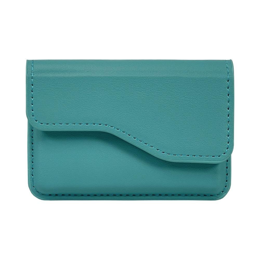 Задний карман для телефона из ПУ-кожи с магнитом для карт, кошелек для наличных, держатель для карт, простой откидной чехол для карт, мужской/женский