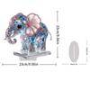 Elephant Figurine Sculpture Animal Acrylic Craft Gift Statue Ornament for Bedroom Decoration