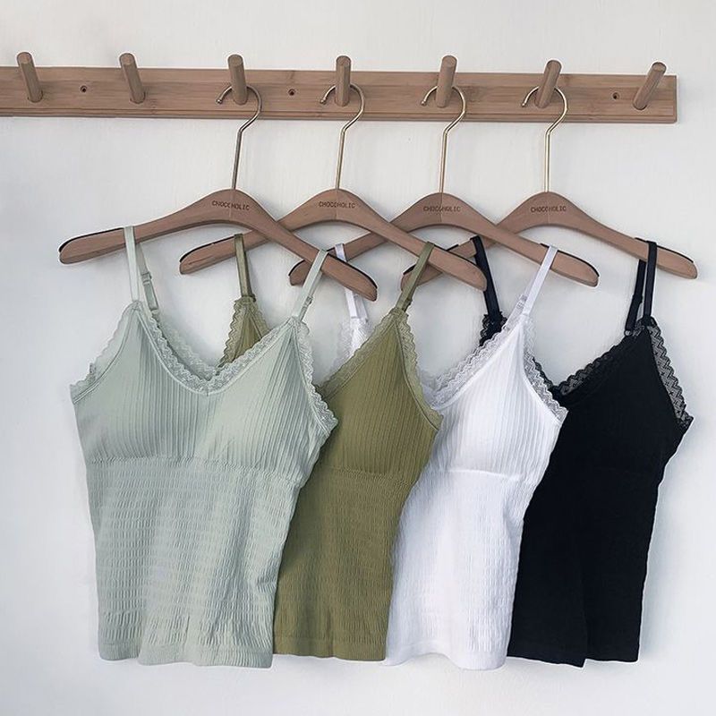 Камзол, женская футболка без рукавов, летняя кружевная тонкая майка с v-образным вырезом, нижняя рубашка, женская одежда