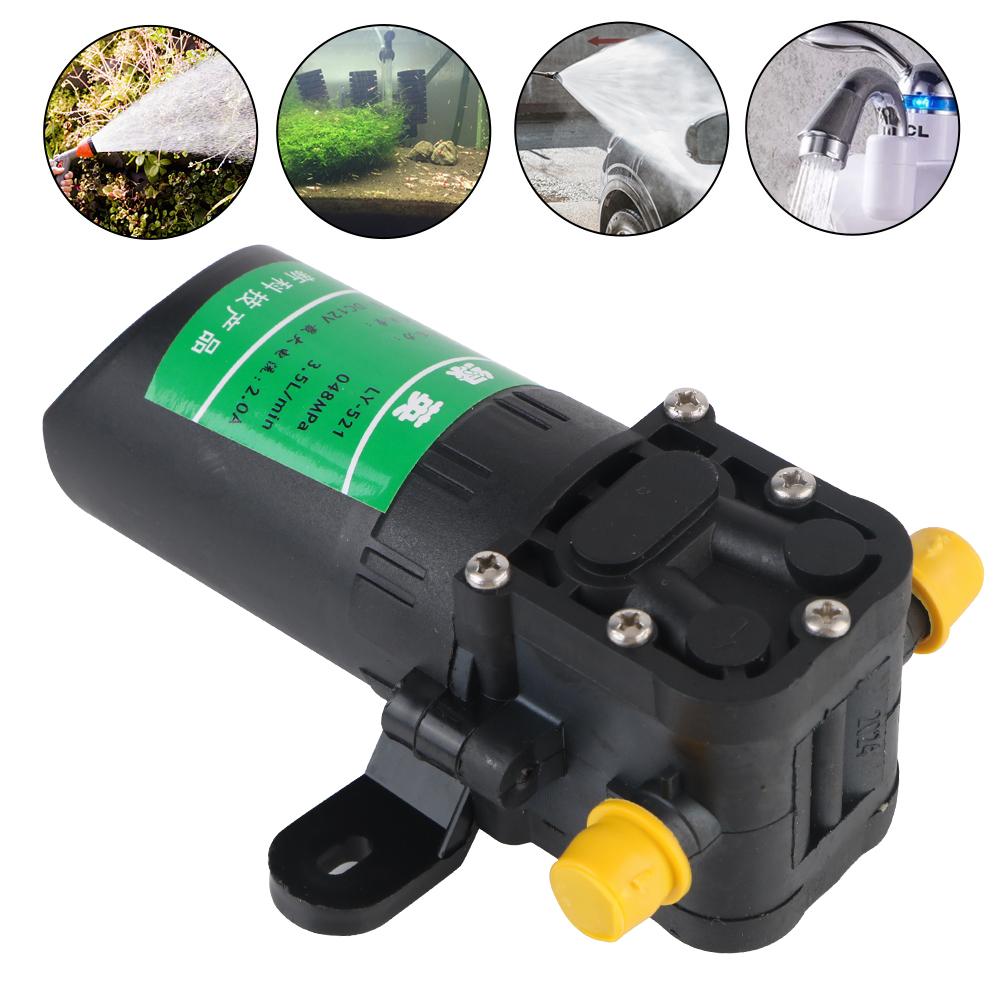 Сельскохозяйственный электрический водяной насос, прочный 3,5 л/мин, микромембранный распылитель воды высокого давления, автомойка, аксессуары для опрыскивателя DC12V