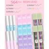 Mechanical Pencil Set with Pink Pencil Case,12X Pastel Mechanical Pencil 0.5mm-2.0mm with 564X HB+36X Color Leads for Writing, Drafting, Drawing,