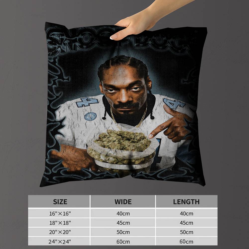 HipHop Rapper SSnoop DDogg cm Cushion Cover Pillow Cover Decor Pillowcase Home Pillowcase for Couch Pillow