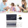 9Pairs Interchangeable Circular Knitting Needle Set 3.0mm-6.0mm for Knitting Sweater Sock Aluminum Knitting Needle Set