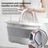Collapsible Plastic Laundry Basket Folding Pop Up Bathroom Dirty Clothes Basket Household Plastic Large Storage Container