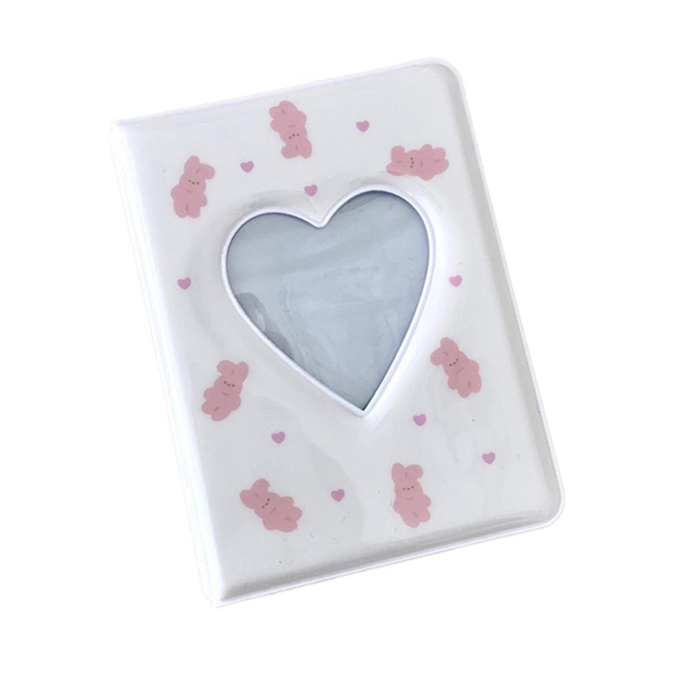 Cartoon Bear Photo Album 3 Inch Photocard Holder Korean Idols Cards Collect Book 40 Pockets Mini Instax Photos Album