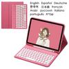 Магнитный чехол-клавиатура для iPad 7 8 9-го поколения 10,2 дюйма Русская Испанская Французская Корейская Арабская Иврит Клавиатура Teclado Чехол