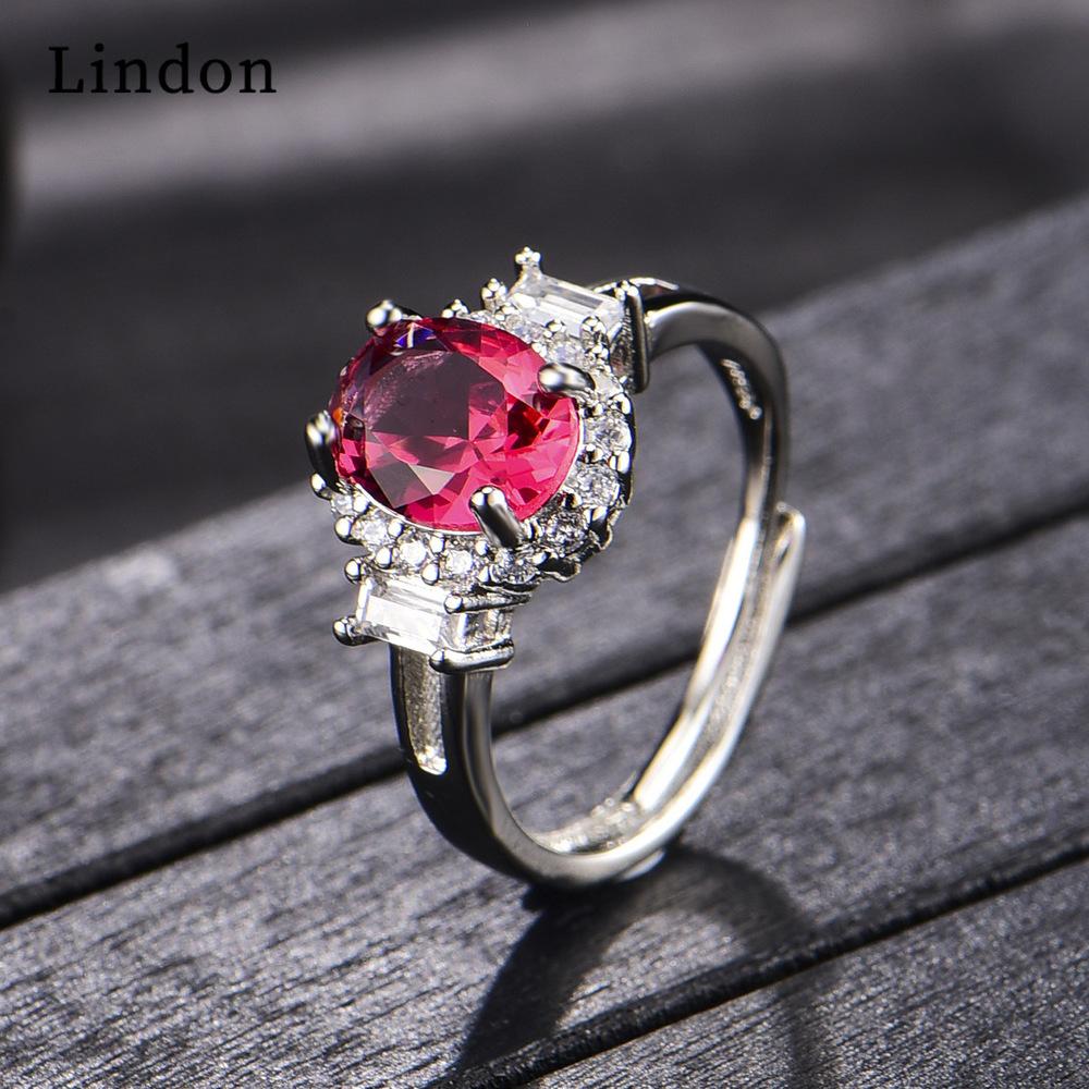 Классическое кольцо Lindon из медного сплава с цирконием, женские ювелирные изделия, свадебный подарок для вечеринки