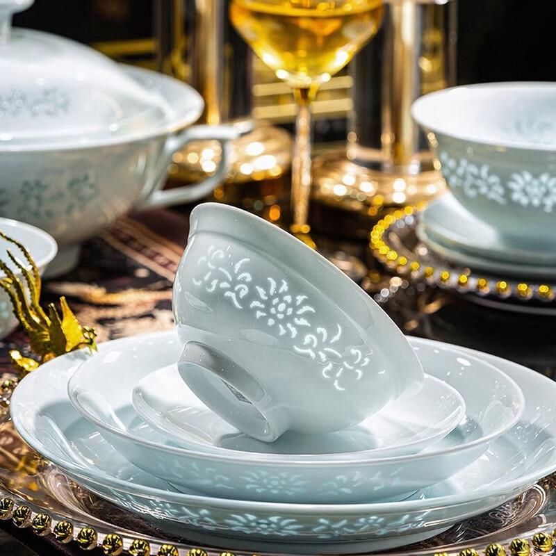 Подарочный набор столовой посуды из селадона Jingdezhen Naijiang