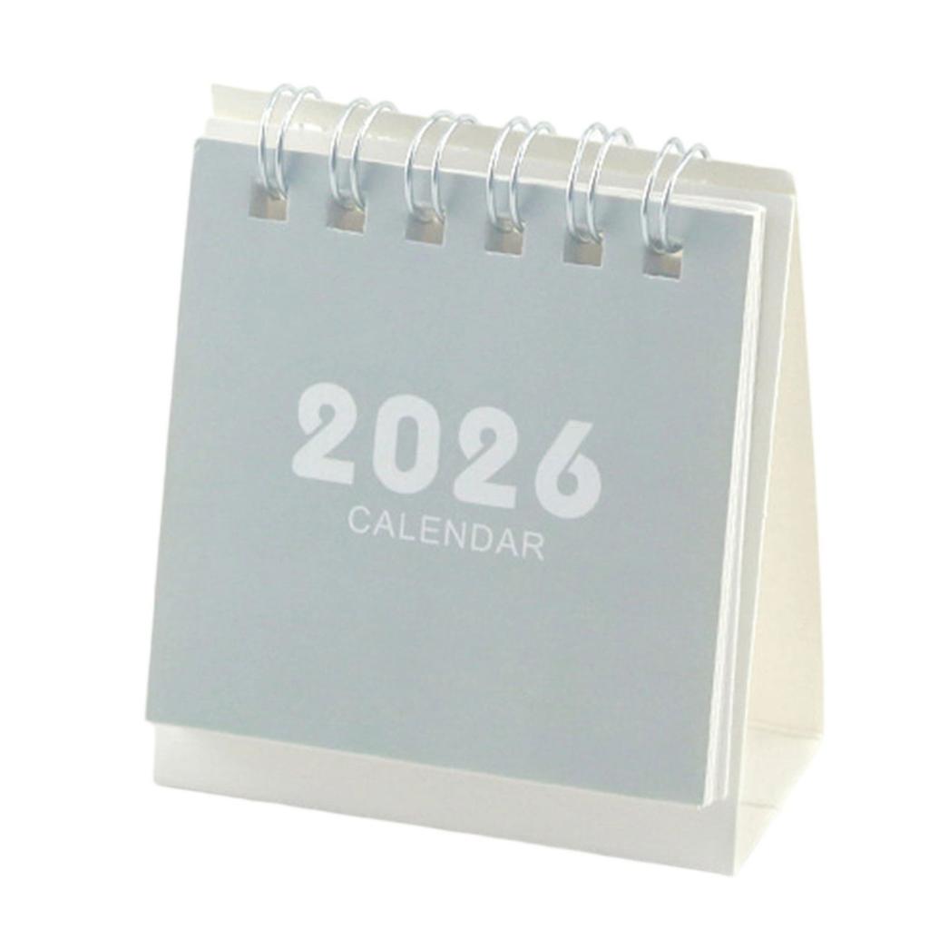 2026 Desk Calendar Twin-Coil Binding 17 Month Paper Calendar from Aug 2025 To Dec 2026 Office Tabletop Calendar Planner