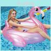 130 Надувной плавательный круг в виде индейки Взрослая водная игрушка Розовое ПВХ седло Большой плавательный круг