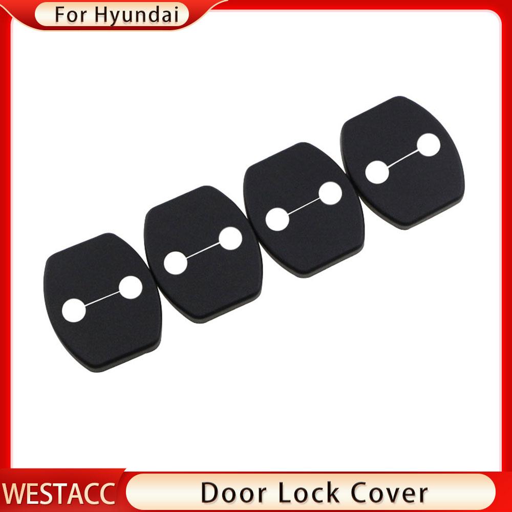 4 шт./компл. ABS автомобильный дверной замок защитная наклейка для Hyundai Tucson Sonata Creta Ix25 Kona Solaris 2016-