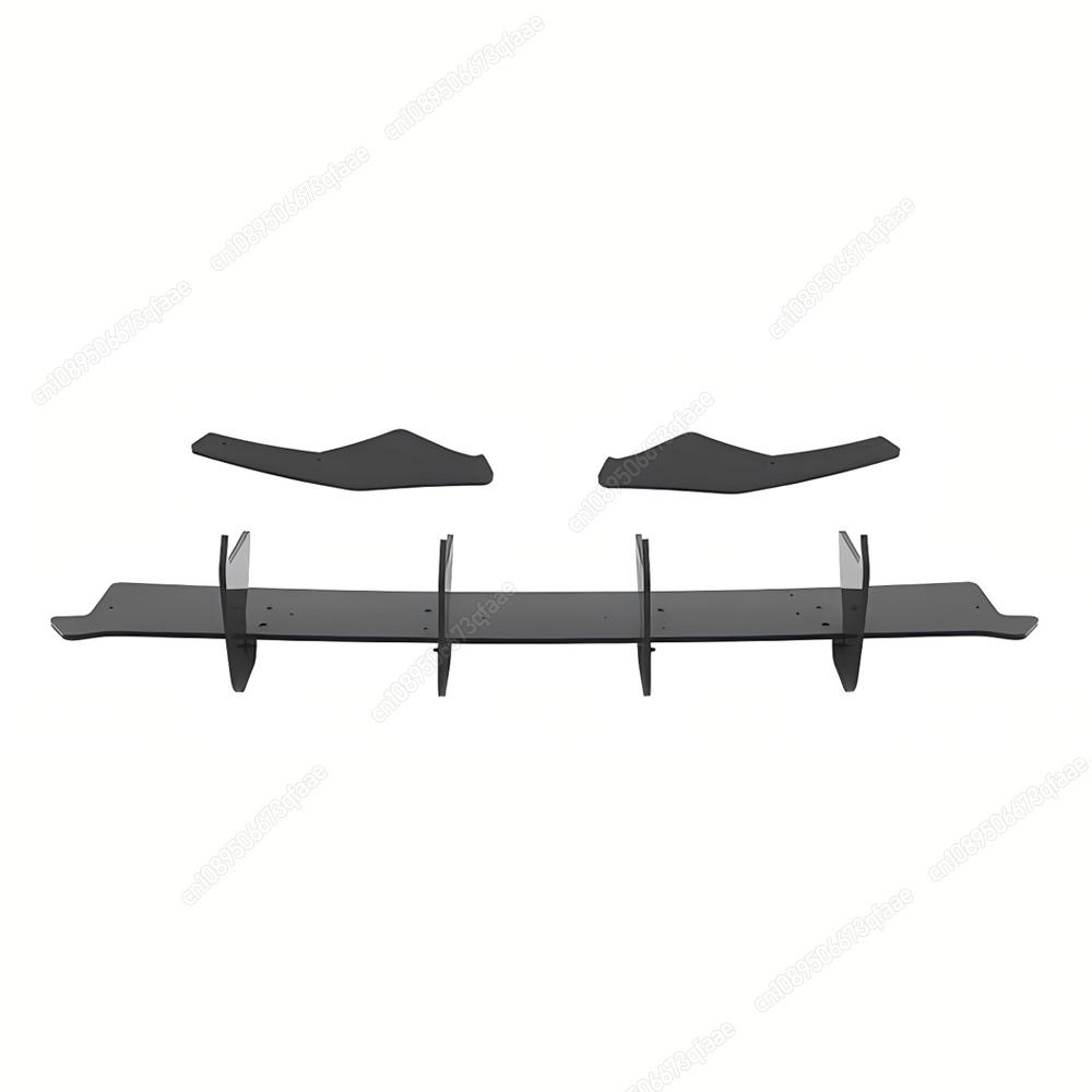 For VW Golf 8 MK8 GTI 2020-2024 Black Body Kits Tuning Maxton Style Rear Bumper Lip Spoiler Diffuser Splitter Lip Side Protector