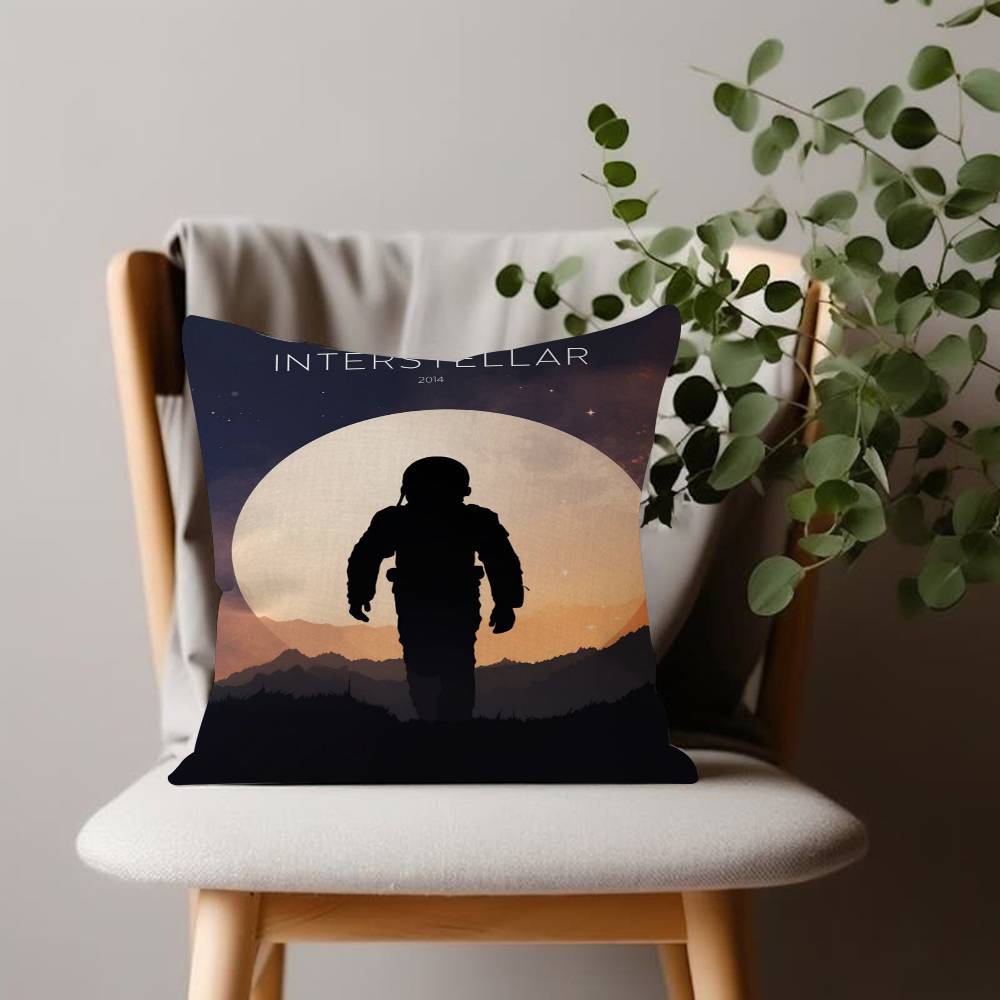 Interstellar Movie Cushion Cover Inches Farmhouse Decor Home Throw Pillow Covers for Couch Decorations