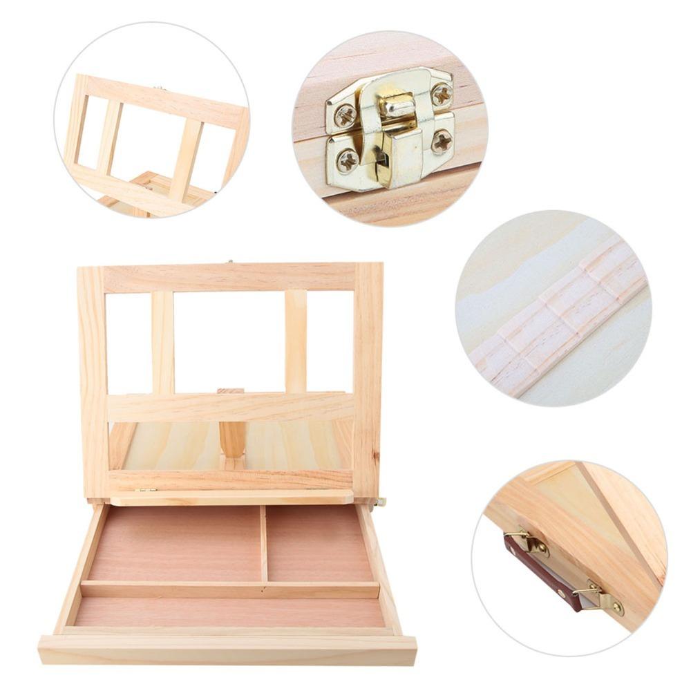 Adjustable Art Support Rack with Drawer Painting Stand Artist Easel Desktop Oil Painting