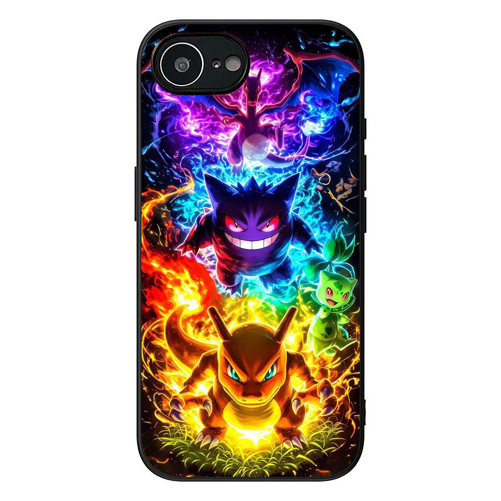 Soft Phone Cover for Xiaomi Redmi 15 9A 9C NFC 7A 9T Note 9 8 7 8T 15c A5 Case P-Pokemons GO P-Pikachus Gengar Casing