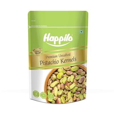 Ядра фисташек Happilo Premium Unsalted 150 г | Суперхрустящие и вкусные | Без глютена | Без ГМО