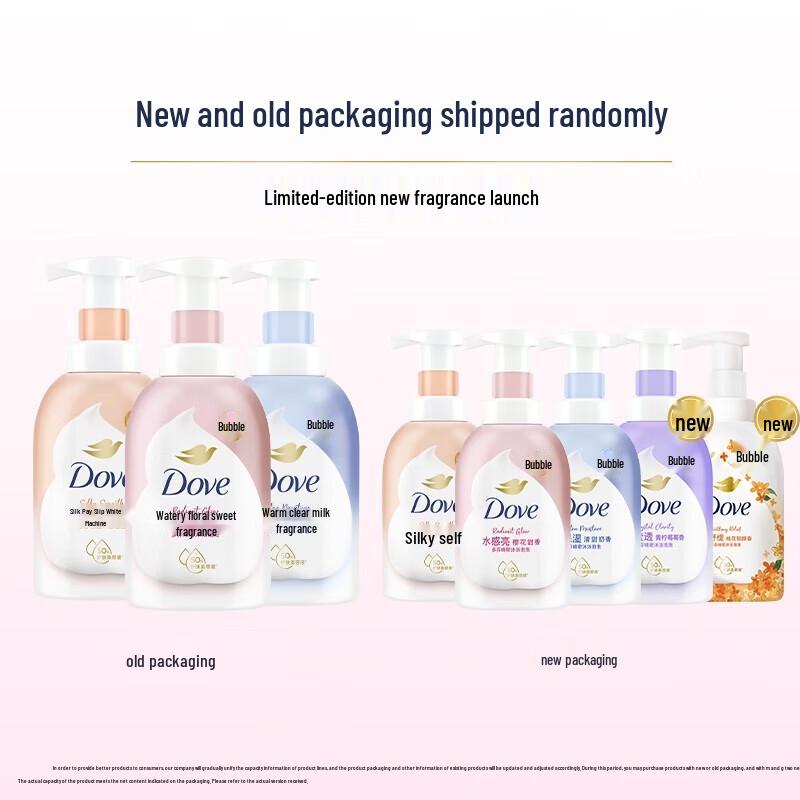 Dove Аромат цветущей вишни Сладкий аромат Пена для душа 400 мл