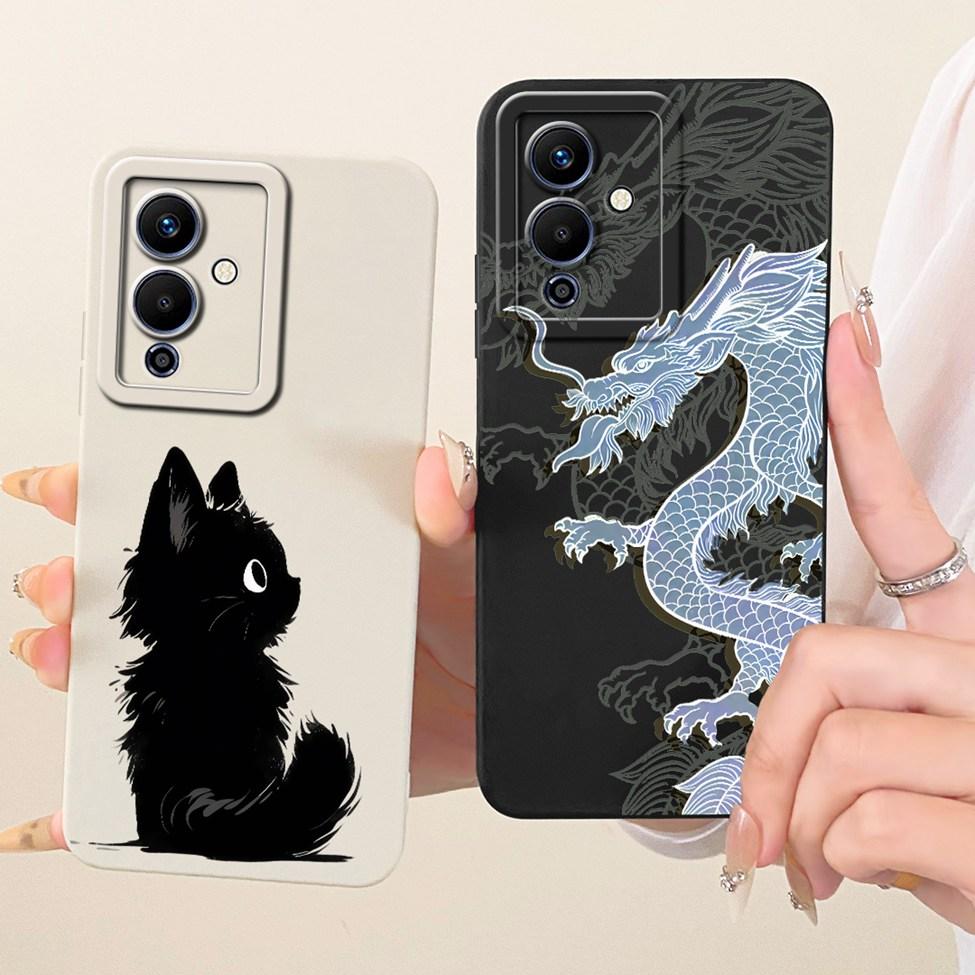 Чехол для телефона Infinix Note 12 5G X671 Чехол для Infinix Note 12 Pro 5G X671B Покрытие Модный Мультяшный Милый Смешной Расписной Силиконовый