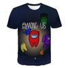Summer Cartoon T-shirt 3D Sticker Children's Clothing Boy Girl Baby Kawai Among Us Top