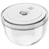 ZWILLING Fresh Save Vacuum Storage with Airtight Glass Vacuum Storage Container Japanese Fresh Save & Bowl, Medium, 18cm, Glass, Lid, Heat-Resistant