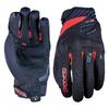 FIVE RS3 EVO Motorcycle Gloves, Black/Red (Size L)