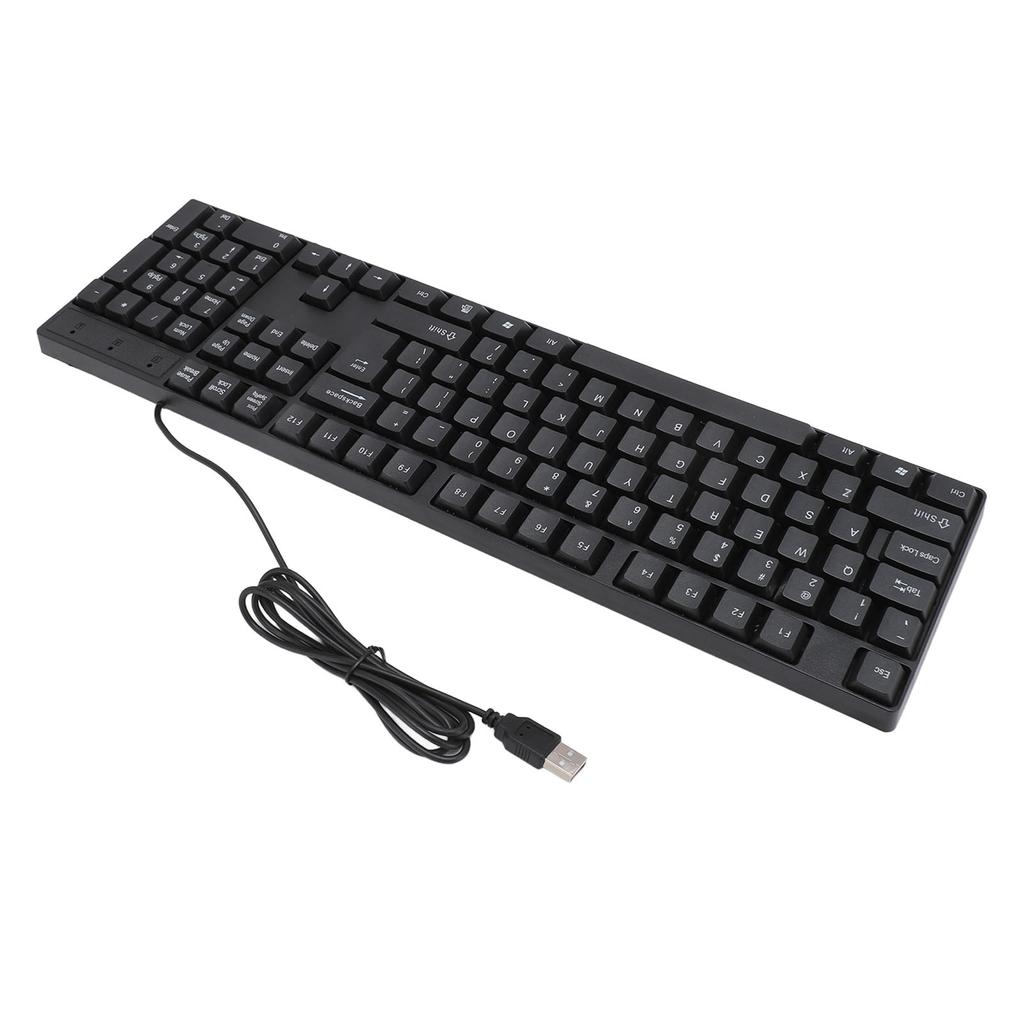 Клавиатура K1800 Minority Language Keyboard, 104 клавиши, кабель 4,2 фута, эргономичный дизайн, проводная игровая клавиатура USB