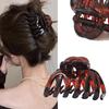 Yokosen Hair Long Hair Hair Hair Dark Brown Clip, Large, Secure, Clip, Accessory, 9cm, Brown, Barrette, Clip, Damage-Free, Strong, Adult, Stylish,