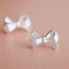 Piercing Handmade Bowknot Stud Earring Silver Color Earrings For Women Gift Jewelry Pendientes Mujer Eh652