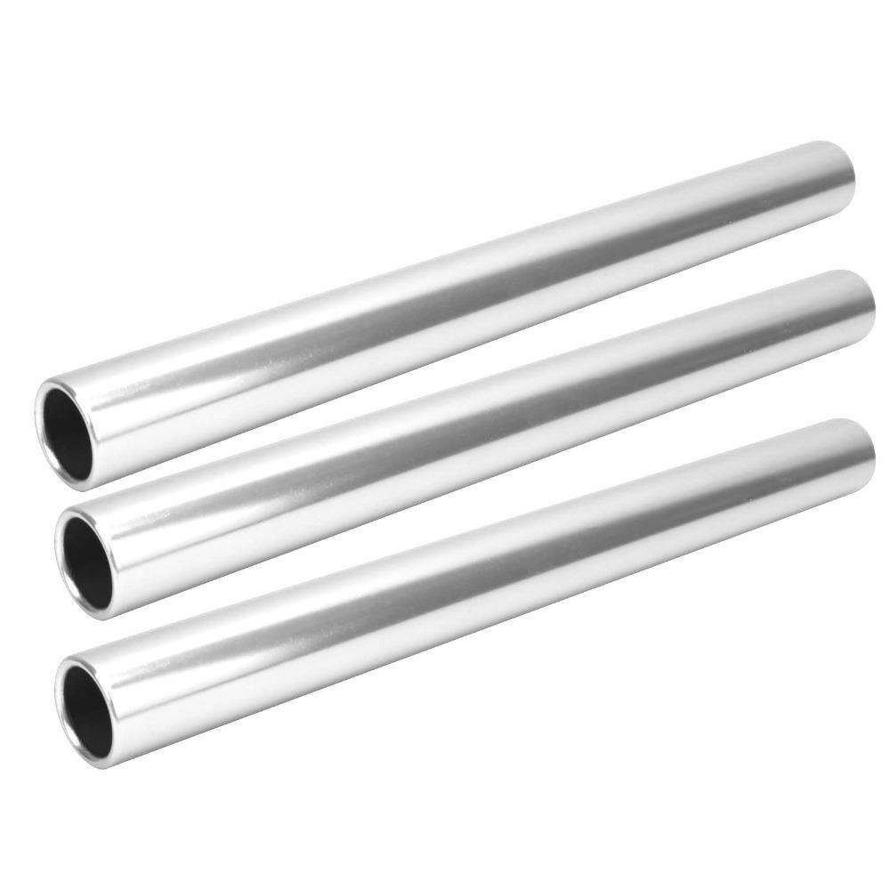 3PCS Aluminum Alloy Track Baton Hollow Tube Running Baton Lightweight Relay Stick  Relay Race