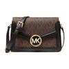 New Jessie Cow Leather Crossbody Bag Shoulder Bag Women's Brown/Black 38T1CI6C1B-292