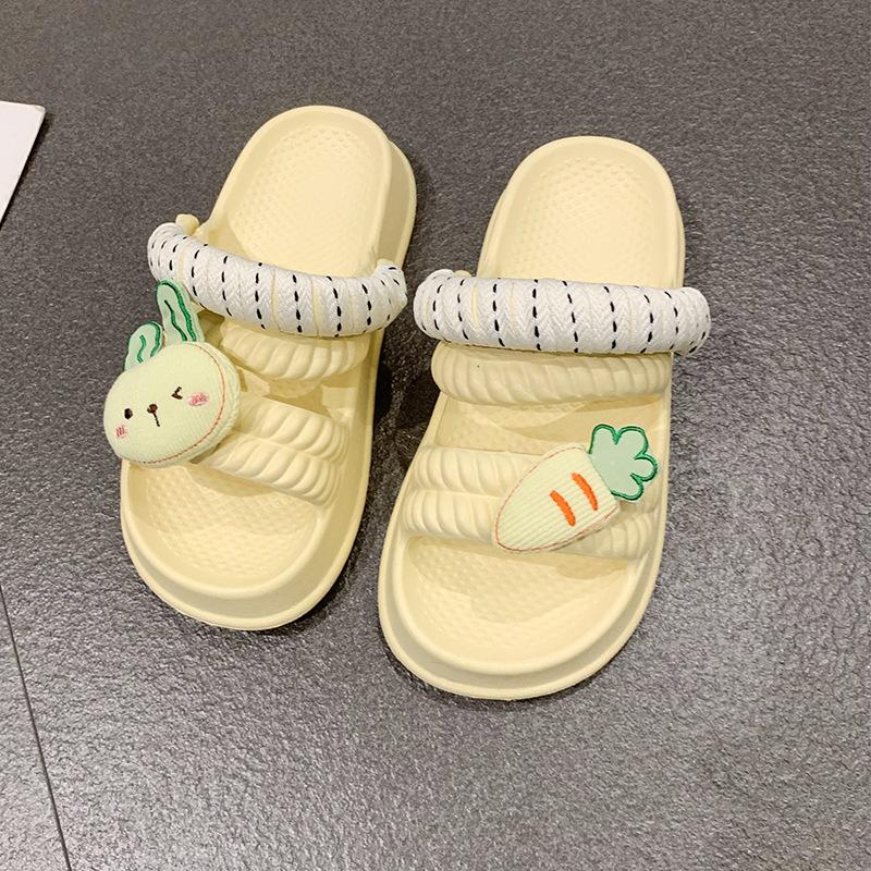 Мода 2024 Лето Новые Удобные Мягкие Подошвы Тапочки Женские Модные Милые Мультяшные Тапочки Толстая Подошва Обувь для Женщин Zapatos De Mujer