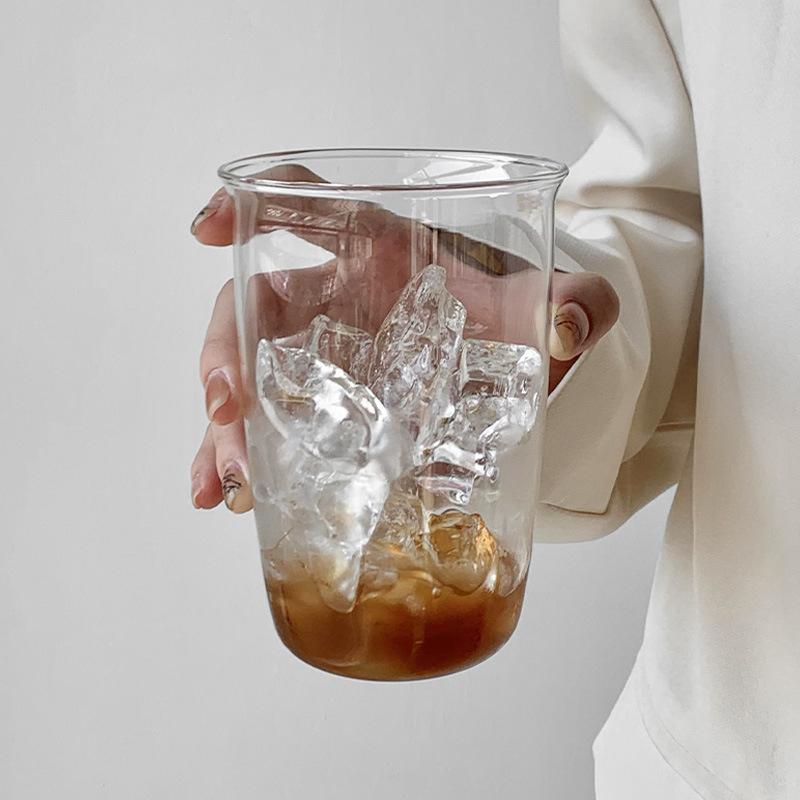 Coffee Cup Curled Latte Cups Household Glass Drinkware Juice Milk Simple Mug Transparent Water Bottles Glassware Cups Coffeeware