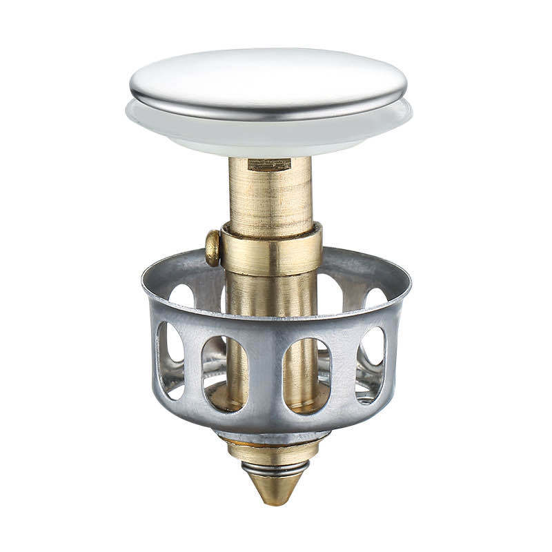 Basin Drains Universal Metal Filter Valve Pop-up Drainer Waster Stopper Bathtub Strainer Plug Hair Catchers Bathroom Accessories
