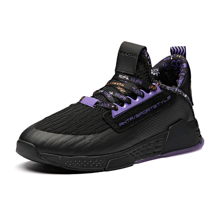 ANTA Casual Shoes Men's Low top Black/Imperial Purple 11848888R-1