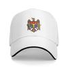 Панк Герб Молдовы Бейсболка Унисекс Женская Дышащая Папина Шляпа Защита от Солнца