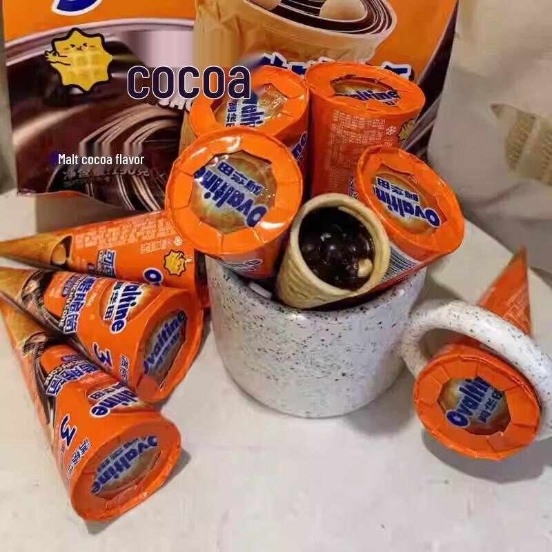 Ovaltine Хрустящие вафельные рожки с какао
