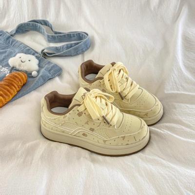 Дизайн ниши в стиле пустоши, милые маленькие белые туфли, женские осенние новые универсальные легкие кеды