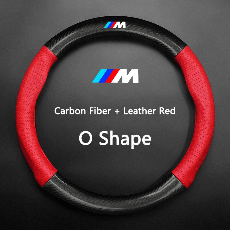 Car Anti-slip Leather Steering Wheel Cover For BMW M Power X3 X4 X5 X7 E36 E39 E46 E60 E65 E90 F10 F15 F20 F25 F30 G20 G30 G05