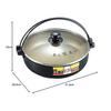 Tamahashi Chen Kenichi Sukiyaki Pot, 26cm, Induction and Gas Compatible, with Lid, Chen Kenichi Official Brand, Gyoza Pot CK-612N