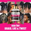 Curl Defining Cream-Deeply Hydrate And Moisturize-Prevent Frizz-Define Curls-Use For Hair Braid, Loc & Twist, 250ml