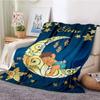 Personalized Name Blankets Boys Girls Flannel Blankets Family Friends Animal Blankets Gifts