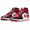 Женские кроссовки Air Jordan 1 Mid Alternate Bred Toe Black White Gym-Red BQ6472-079