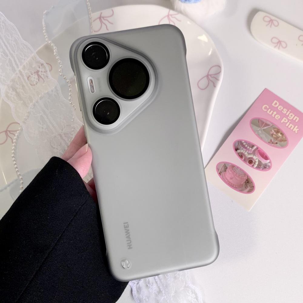 Безрамочный HD Стеклянный Матовый Бронированный Чехол для Камеры для Huawei Pura 80 70 Pro Plus P80 P70 Ultra Матовый Тонкий PC Чехол с Охлаждением
