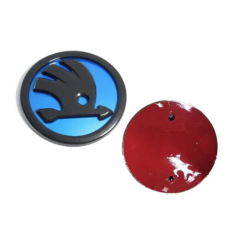 110 мм ABS Эмблема для SKODA Rapid Yeti Karoq Vision Fabia 1 2 Octavia A7 RS Superb Автомобильная Наклейка на Переднюю Заднюю Крышку Багажника