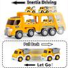 Toys Truck, Baby Toys Car Set with Play Mat/Storage Bag, 7 In 1 Construction Big Carrier Vehicle for Age 1-2 Boys Birthday Gifts for Kids Age 2-4